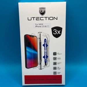 UTECTION 3X Screen Protector Tempered Glass for iPhone 14/13/13 PRO (6.1")